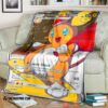 Anime Pokemon Christmas Raichu Soft Blanket
