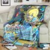 Anime Pokemon Clemonts Luxray Fa Remake Soft Blanket