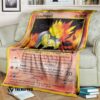 Anime Pokemon Cyndaquil 1St Edition Leer Custom Soft Blanket