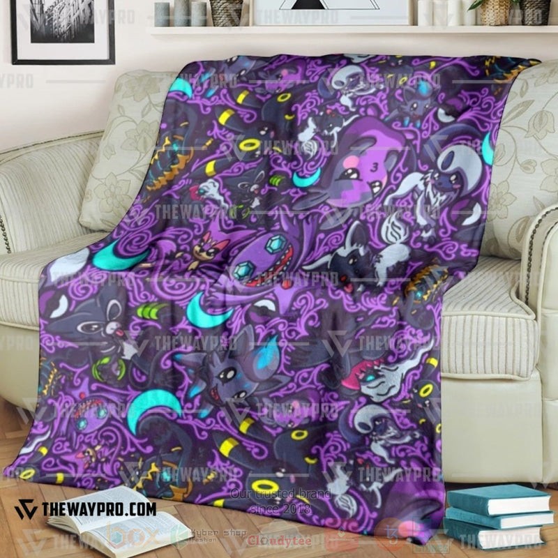 Anime Pokemon Dark Blanket Anime Pokemon Dark Blanket