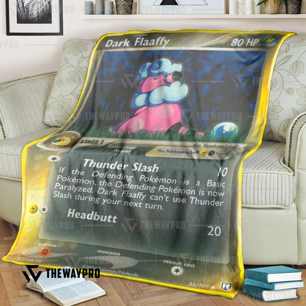 Anime Pokemon Dark Flaaffy Blanket Anime Pokemon Dark Flaaffy Blanket