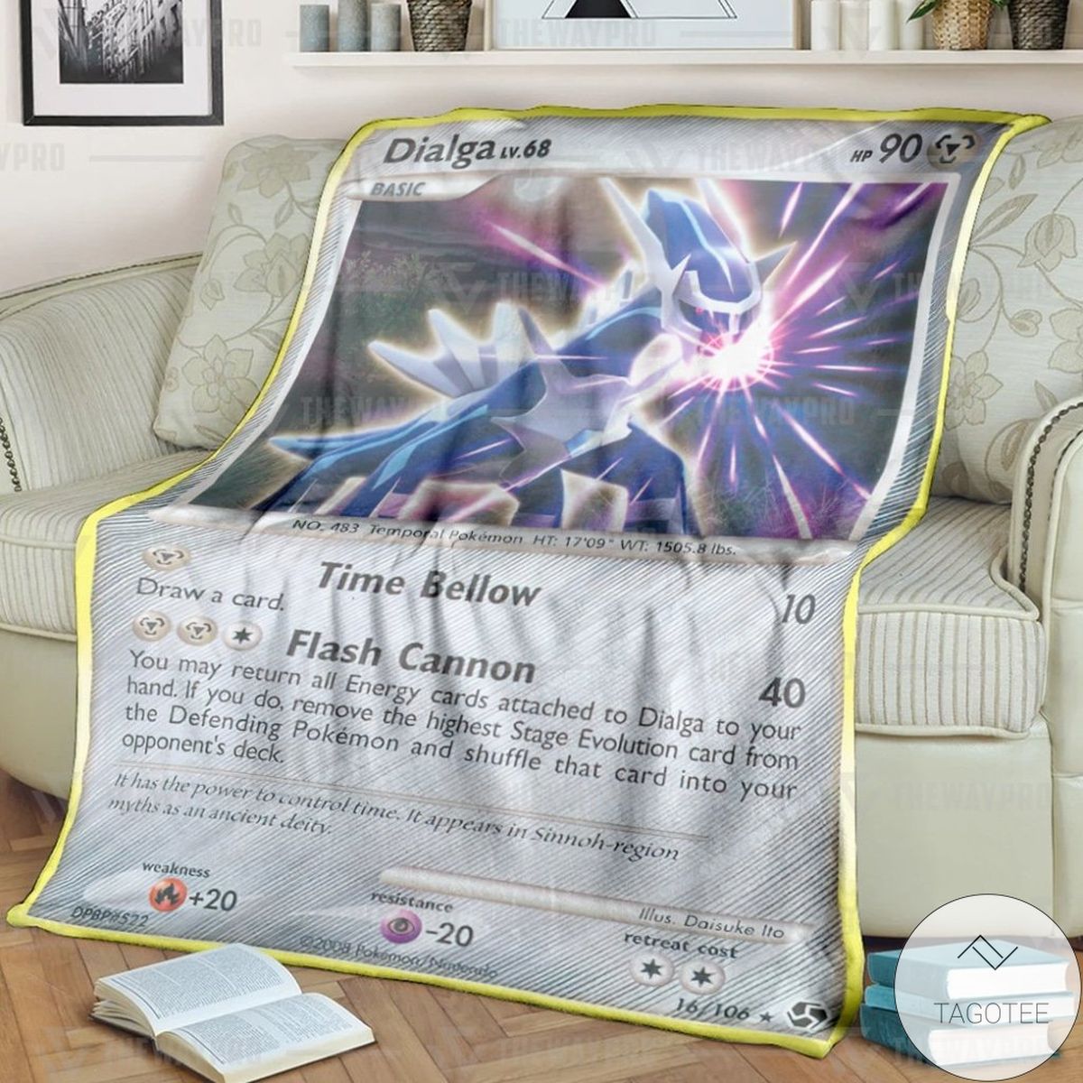 Anime Pokemon Dialga Great Encounters Custom Blanket Anime Pokemon Dialga Great Encounters Custom Blanket