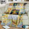 Anime Pokemon Dragonite Cards Full Printing Blanket