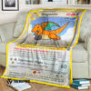 Anime Pokemon Dragonite Custom Soft Blanket