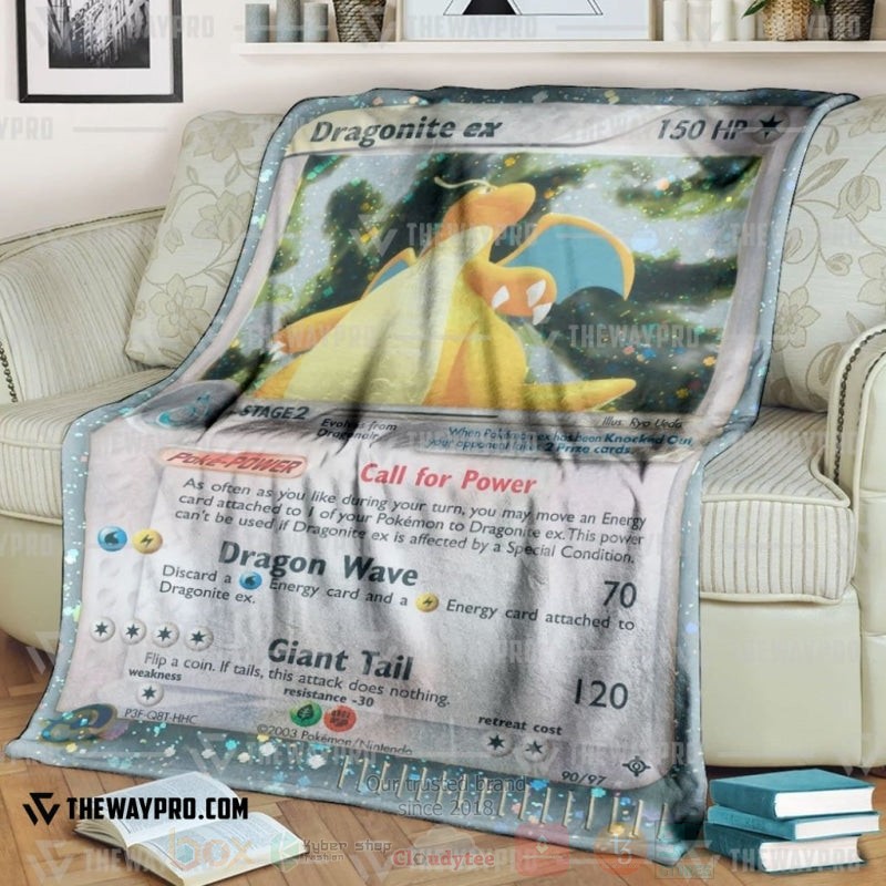 Anime Pokemon Dragonite Ex Dragon Blanket Anime Pokemon Dragonite Ex Dragon Blanket