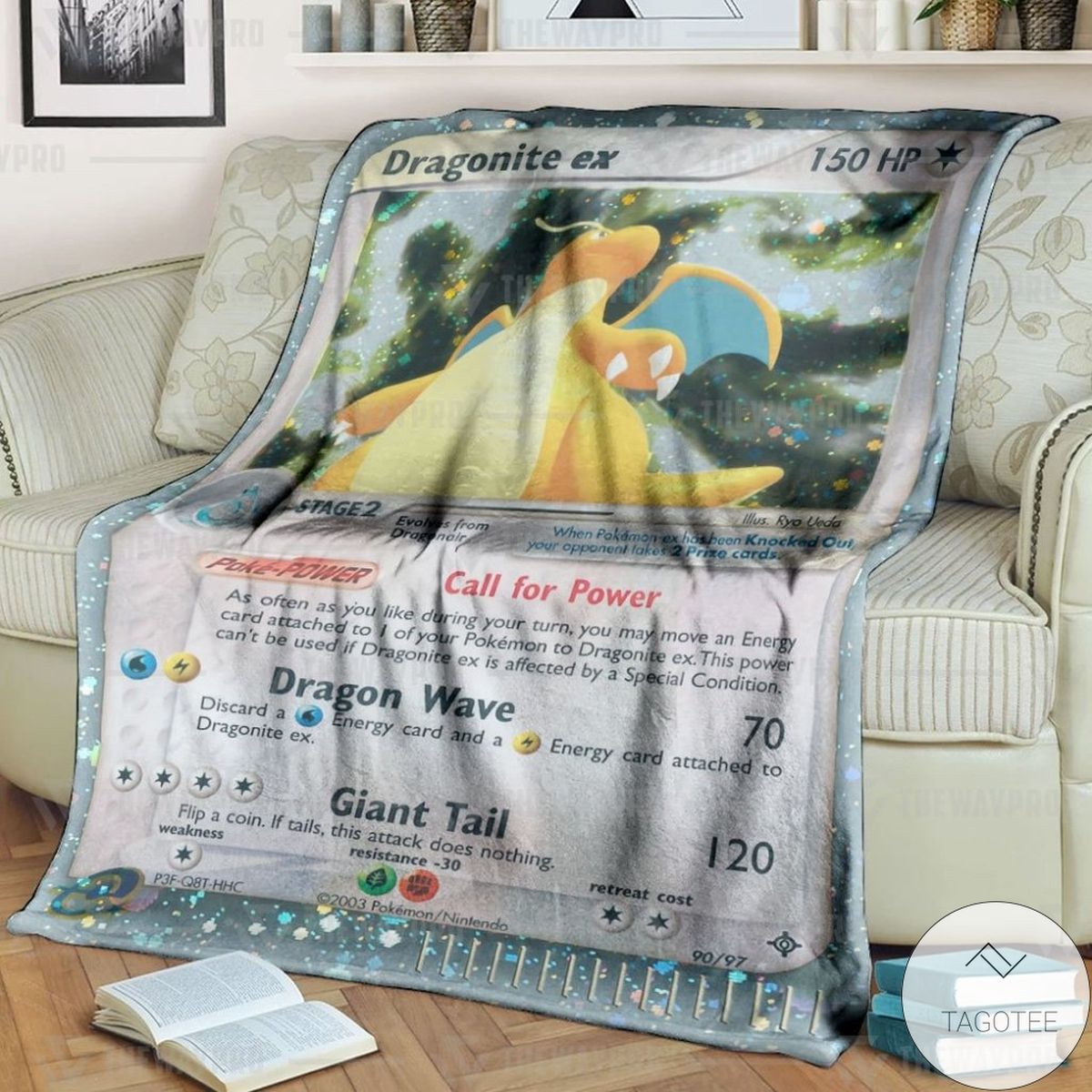 Anime Pokemon Dragonite Ex Dragon Custom Blanket Anime Pokemon Dragonite Ex Dragon Custom Blanket