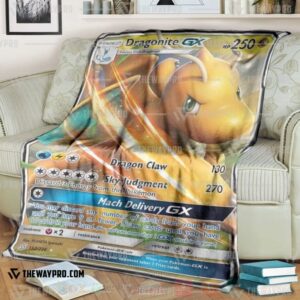 Anime Pokemon Dragonite Gx Blanket 2