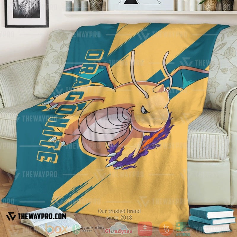 Anime Pokemon Dragonite Soft Blanket 2 Anime Pokemon Dragonite Soft Blanket 2