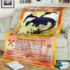 Anime Pokemon Edition Shining Charizard Full Print Soft Blanket