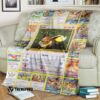 Anime Pokemon Eevee Cards Blanket