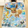 Anime Pokemon Eevee Evolution Custom Soft Blanket