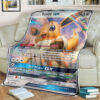 Anime Pokemon Eevee Gx Full Printing Blanket