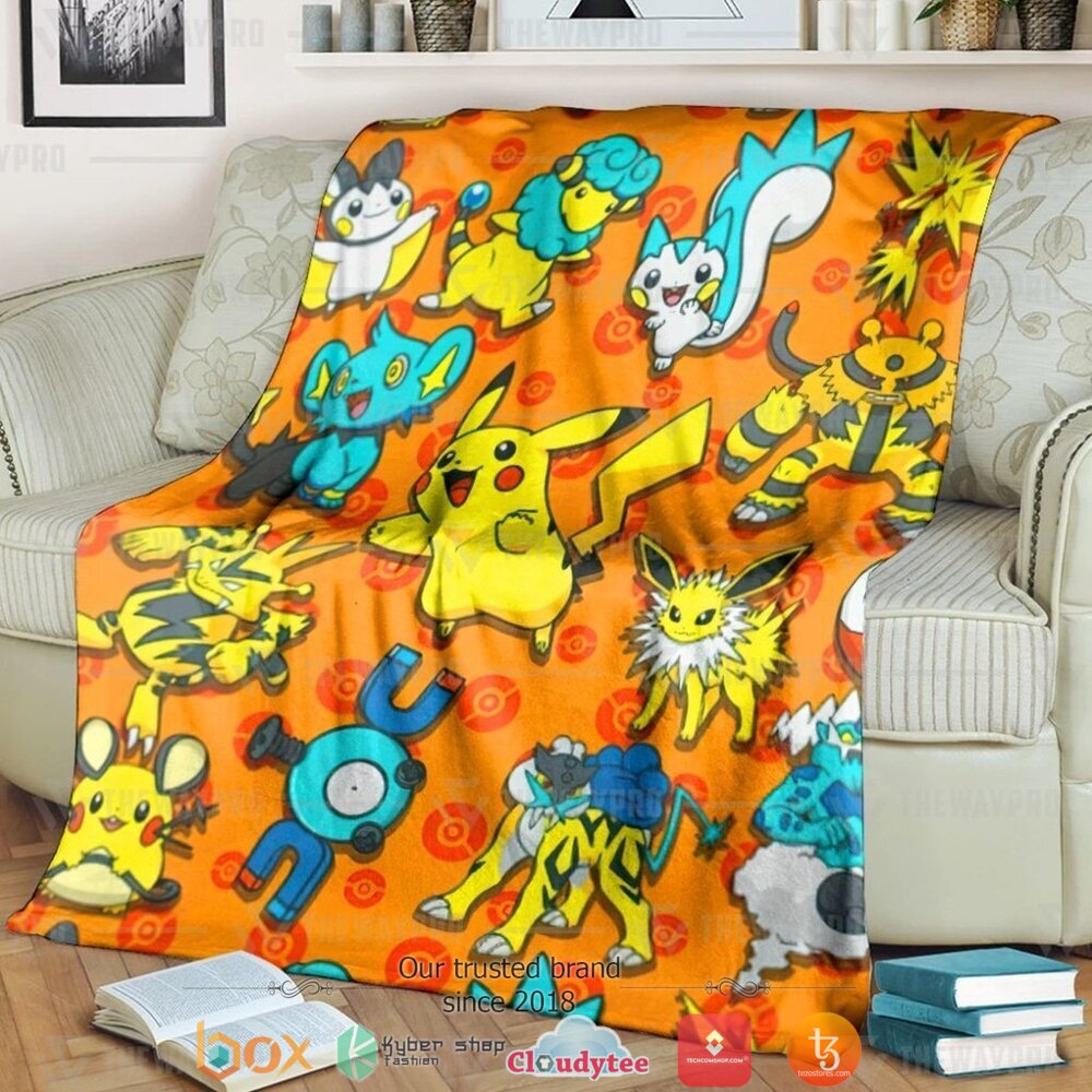 Anime Pokemon Electric Soft Blanket Anime Pokemon Electric Soft Blanket