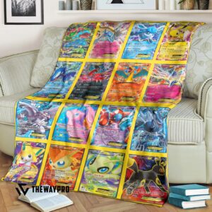 Anime Pokemon Ex 2 Cards Version 3 Blanket