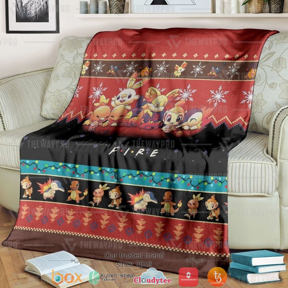 Anime Pokemon Fire Soft Blanket Anime Pokemon Fire Soft Blanket