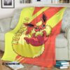 Anime Pokemon Flareon Red Yellow Soft Blanket