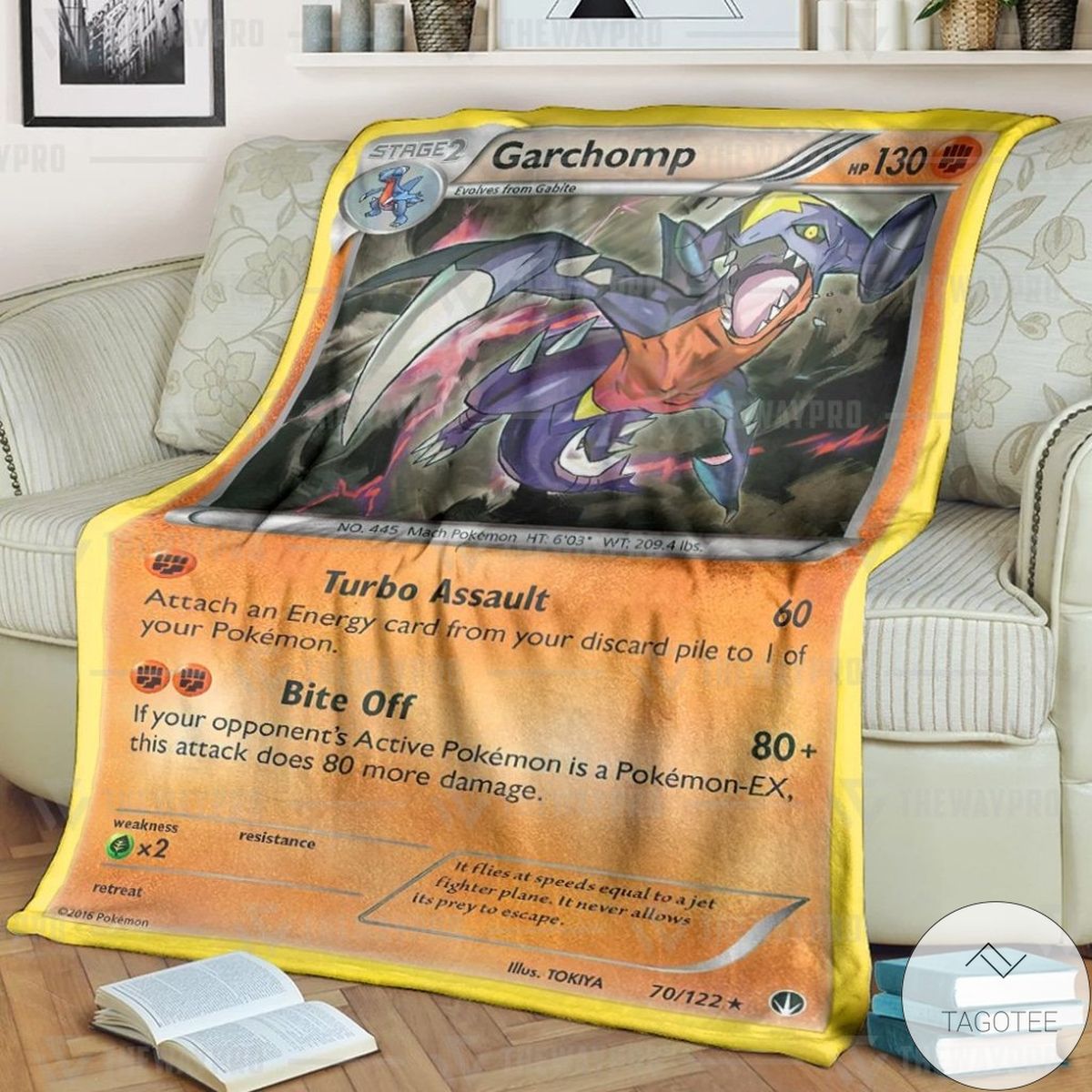 Anime Pokemon Garchomp Breakpoint Custom Blanket Anime Pokemon Garchomp Breakpoint Custom Blanket