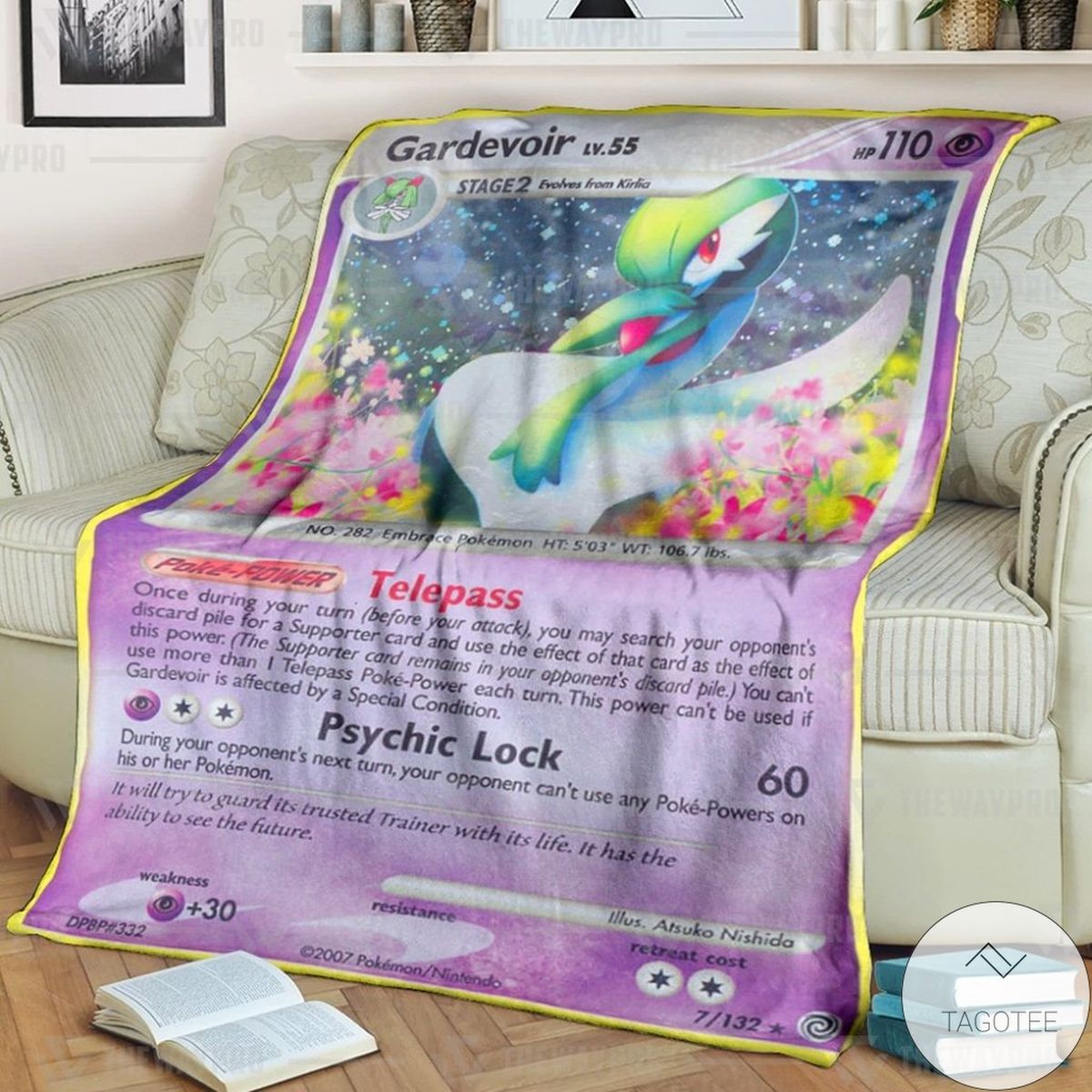 Anime Pokemon Gardevoir Secret Wonders Custom Blanket Anime Pokemon Gardevoir Secret Wonders Custom Blanket