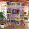 Anime Pokemon Gengar Cards Custom Soft Blanket