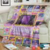 Anime Pokemon Gengar Cards Soft Blanket