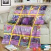 Anime Pokemon Gengar Cards Version 2 Soft Blanket