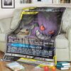 Anime Pokemon Gengar Mimikyu Gx Team Up Soft Blanket