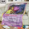 Anime Pokemon Gengar Stormfront Soft Blanket