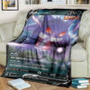 Anime Pokemon Gengar V Fusion Strike Full Printing Blanket