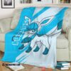 Anime Pokemon Glaceon Soft Blanket