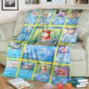 Anime Pokemon Goldeen Soft Blanket