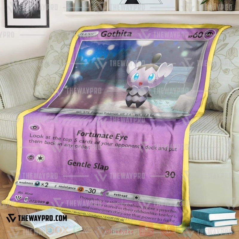 Anime Pokemon Gothita Blanket Anime Pokemon Gothita Blanket