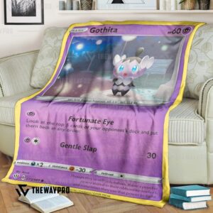 Anime Pokemon Gothita Custom Blanket