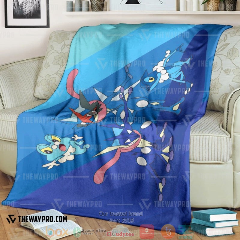 Anime Pokemon Greninja Soft Blanket Anime Pokemon Greninja Soft Blanket