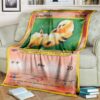 Anime Pokemon Growlithe 1St Edition Bite Custom Blanket And Quilt