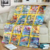 Anime Pokemon Gx Cards Full Printing Blanket