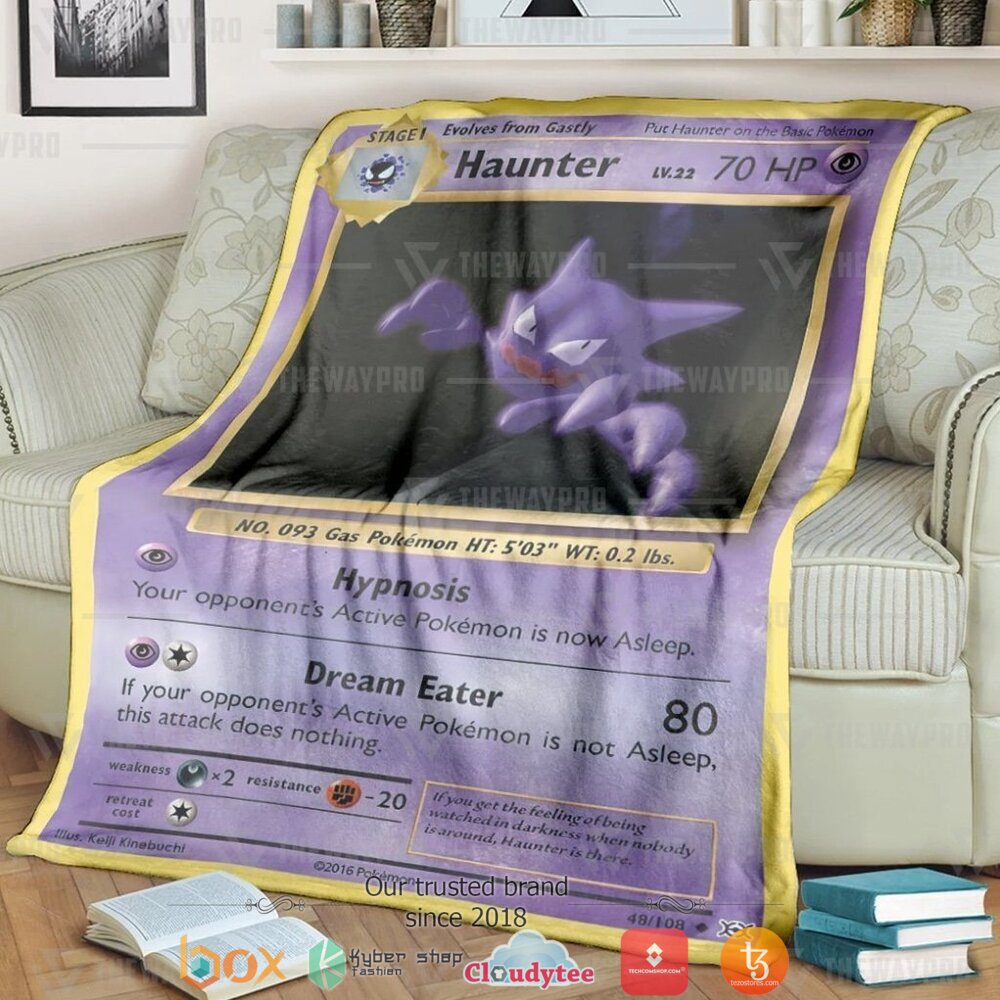 Anime Pokemon Haunter Soft Blanket Anime Pokemon Haunter Soft Blanket