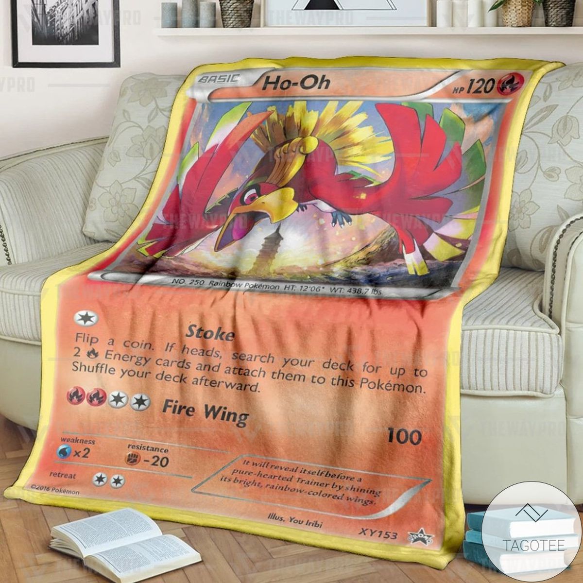 Anime Pokemon Ho Oh Xy Promos Custom Blanket Anime Pokemon Ho Oh Xy Promos Custom Blanket