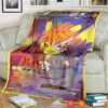Anime Pokemon Hollow Pikachu Soft Blanket