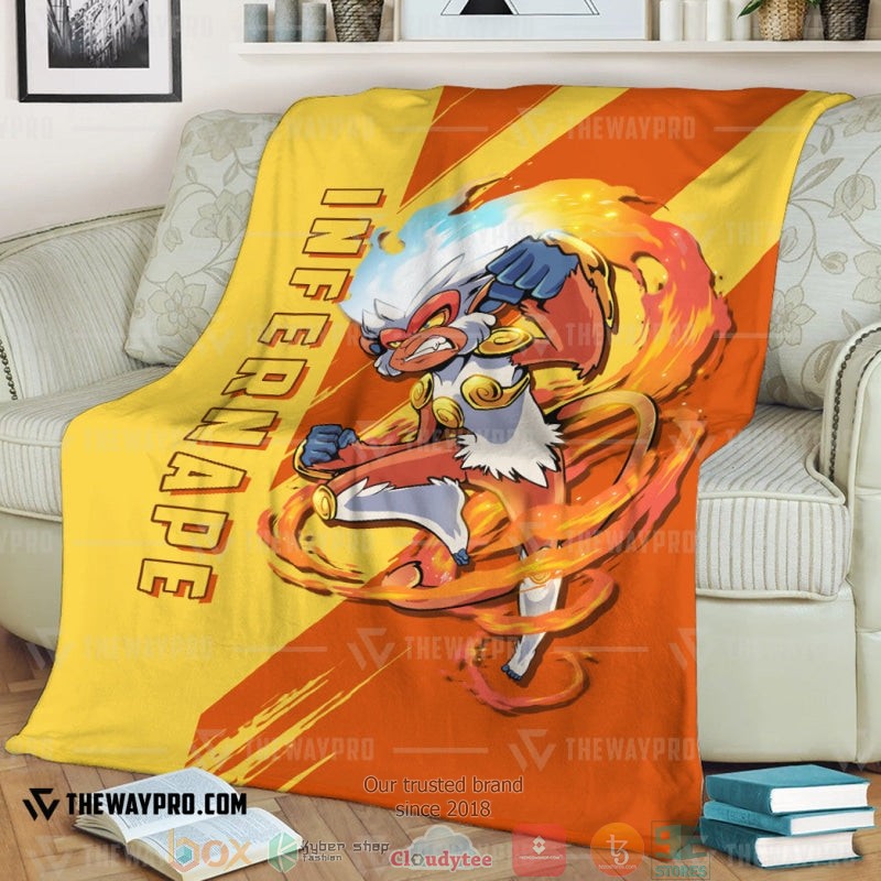 Anime Pokemon Infernape Soft Blanket Anime Pokemon Infernape Soft Blanket