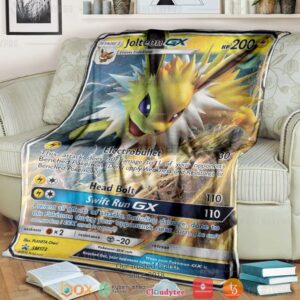 Anime Pokemon Jolteon Gx Sun Moon Promos Soft Blanket