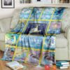 Anime Pokemon Lapras Cards Version 2 Soft Blanket
