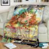 Anime Pokemon Leafeon Custom Soft Blanket