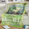 Anime Pokemon Leafeon Full Print Soft Blanket