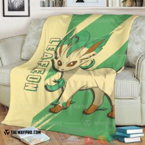 Anime Pokemon Leafeon Soft Blanket 2