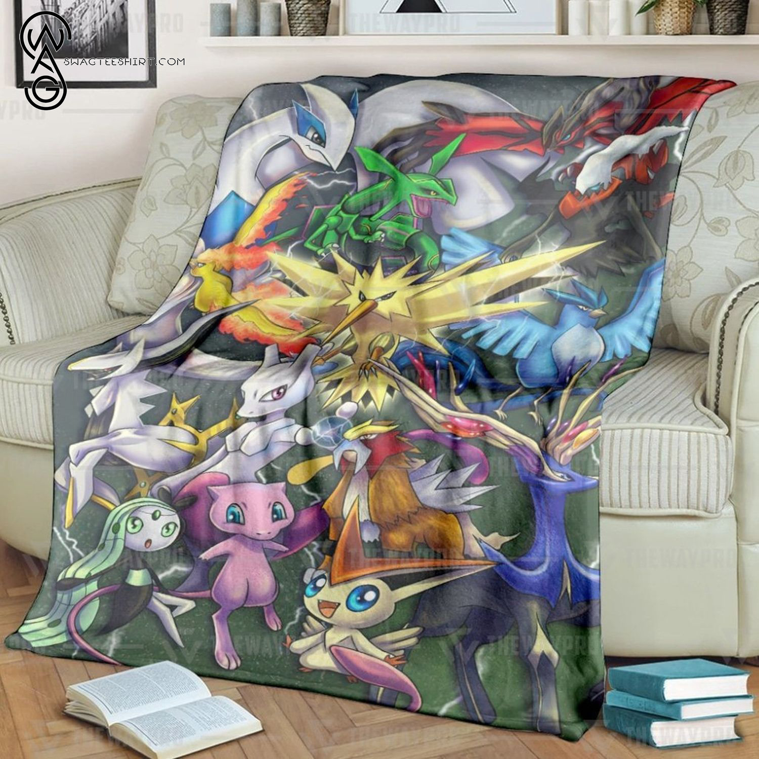 Anime Pokemon Legendary Full Printing Blanket Anime Pokemon Legendary Full Printing Blanket