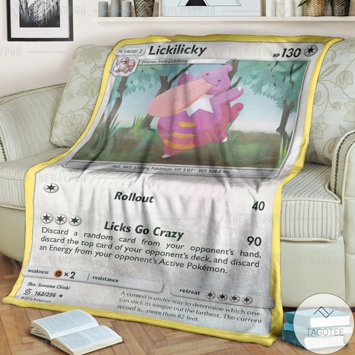Anime Pokemon Lickilicky Custom Blanket Anime Pokemon Lickilicky Custom Blanket