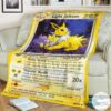 Anime Pokemon Light Jolteon Neo Destiny Custom Blanket