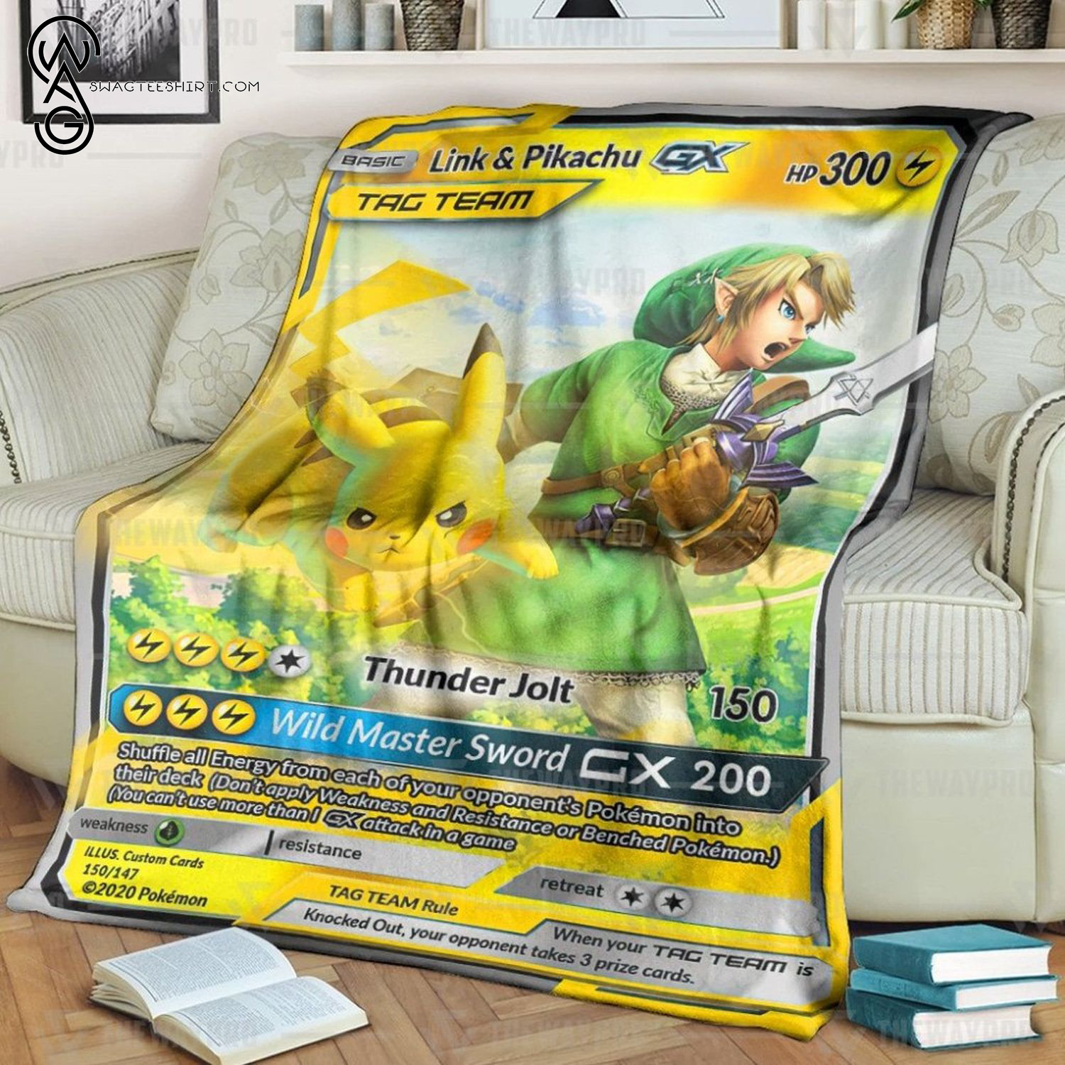 Anime Pokemon Link And Pikachu Tag Team Gx Full Printing Blanket Anime Pokemon Link And Pikachu Tag Team Gx Full Printing Blanket