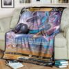 Anime Pokemon Lucario V Blanket