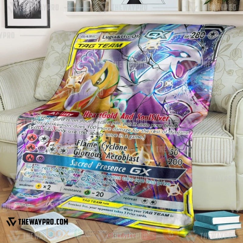 Anime Pokemon Lugia And Ho Oh Gx Blanket Anime Pokemon Lugia And Ho Oh Gx Blanket